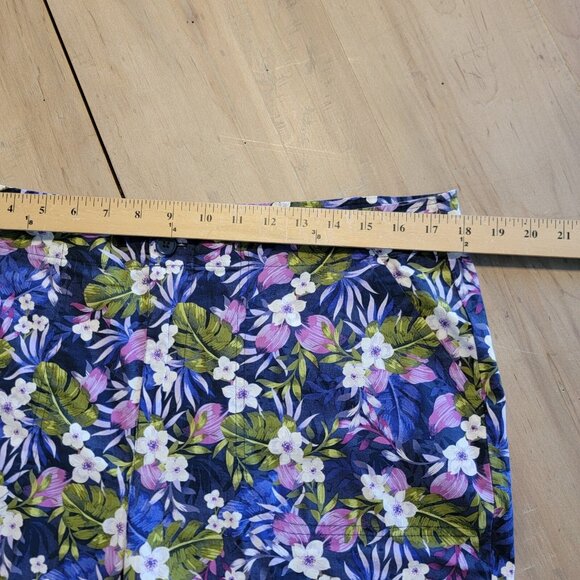 Stella Parker Shorts Multicolor Floral Boyfriend Tropical Beach Womens 12 EUC - Picture 8 of 11